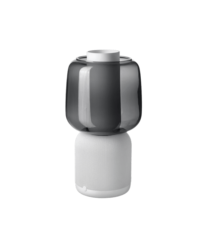 Sonos speaker lamp, glass shade